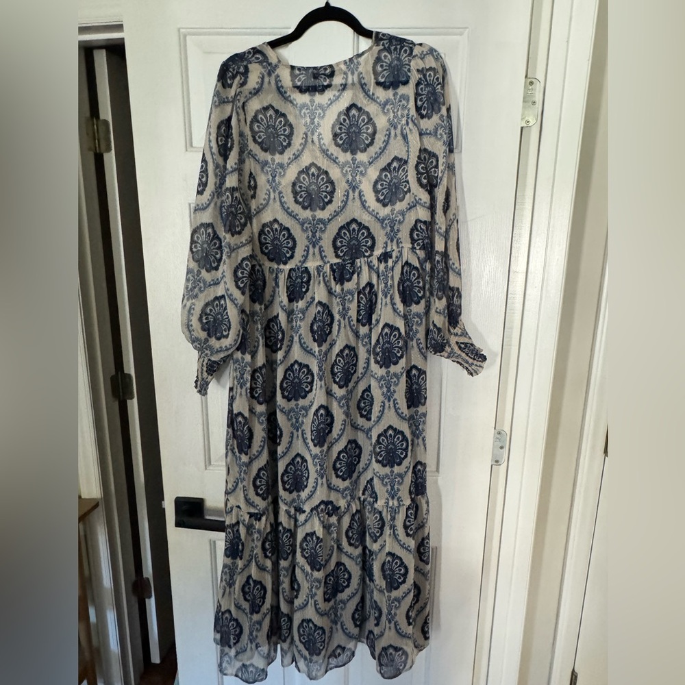 NWOT Zara Printed Long Sleeve Dress - Picture 5 of 10